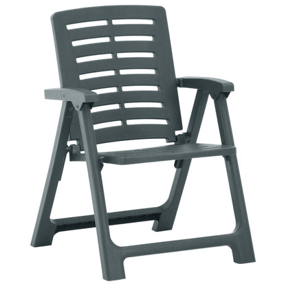 Tuinstoelen 2 st kunststof groen