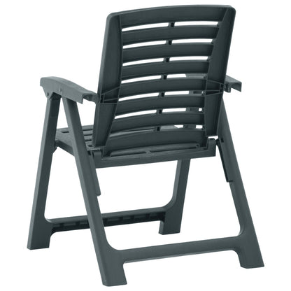 Tuinstoelen 2 st kunststof groen