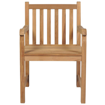 Tuinstoelen 4 st massief teakhout