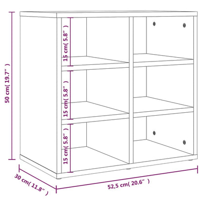 Schoenenkast 52,5x30x50 cm wit
