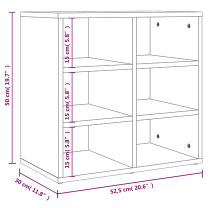 Schoenenkast 52,5x30x50 cm betongrijs