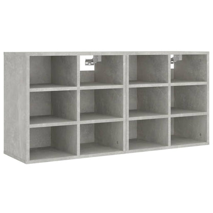 Schoenenkasten 2 st 52,5x30x50 cm betongrijs
