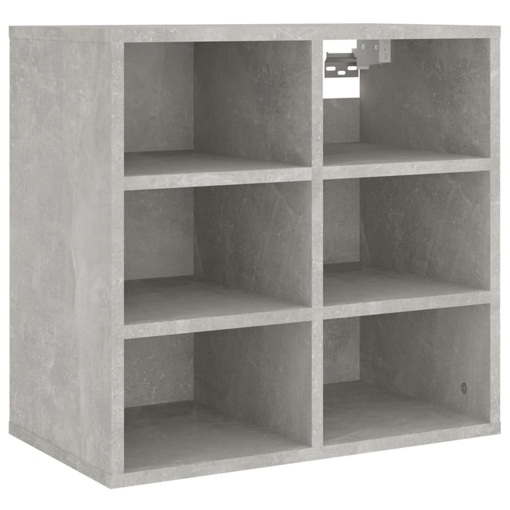 Schoenenkasten 2 st 52,5x30x50 cm betongrijs