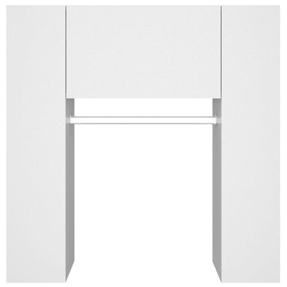 Halmeubel 97,5x37x99 cm bewerkt hout wit