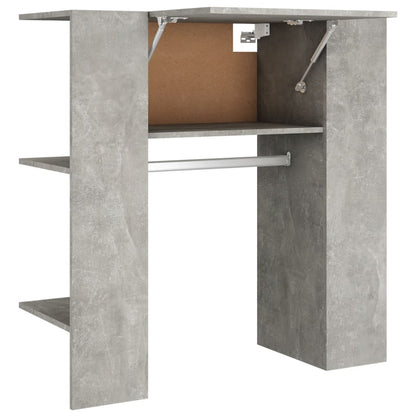 Halmeubel 97,5x37x99 cm bewerkt hout betongrijs