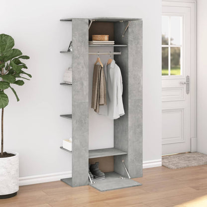 Halmeubel 97,5x37x99 cm bewerkt hout betongrijs