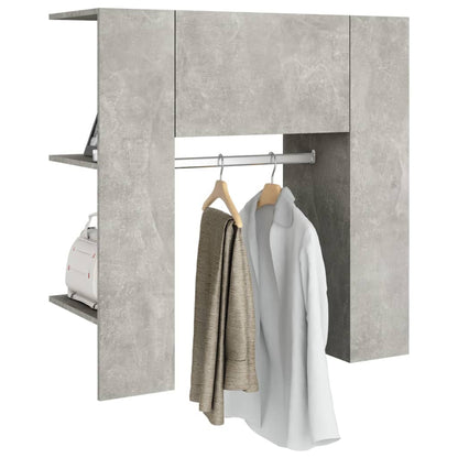Halmeubel 97,5x37x99 cm bewerkt hout betongrijs