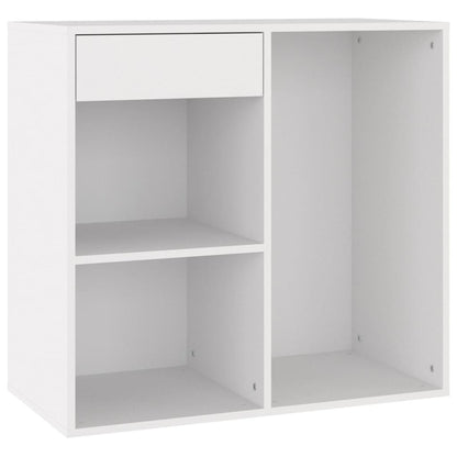 Cosmeticakast 80x40x75 cm bewerkt hout wit