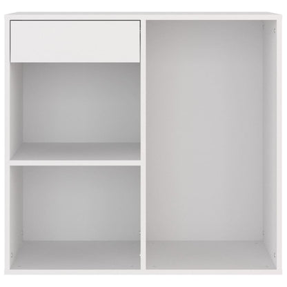 Cosmeticakast 80x40x75 cm bewerkt hout wit
