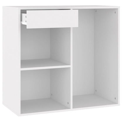 Cosmeticakast 80x40x75 cm bewerkt hout wit