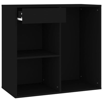 Cosmeticakast 80x40x75 cm bewerkt hout zwart