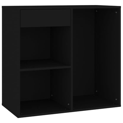 Cosmeticakast 80x40x75 cm bewerkt hout zwart