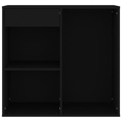 Cosmeticakast 80x40x75 cm bewerkt hout zwart
