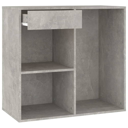 Cosmeticakast 80x40x75 cm bewerkt hout grijs