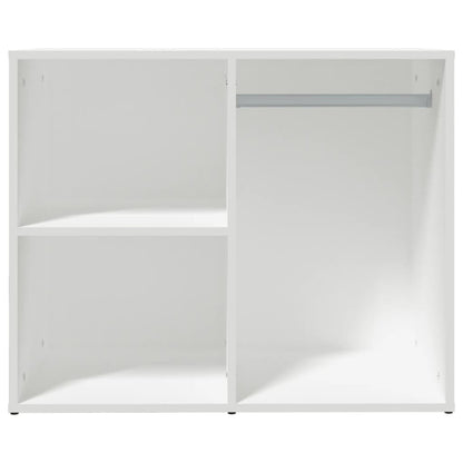 Kledingkast 80x40x65 cm bewerkt hout wit