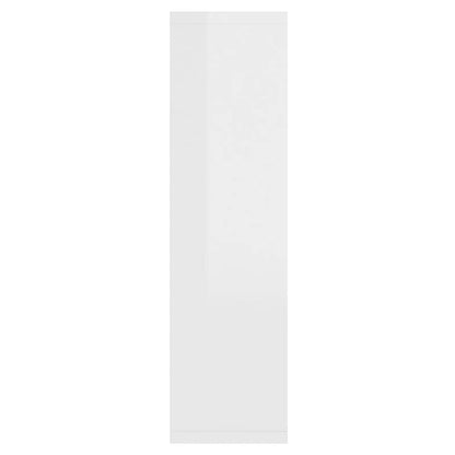Spiegelkast met LED-verlichting 76x15x55 cm hoogglans wit