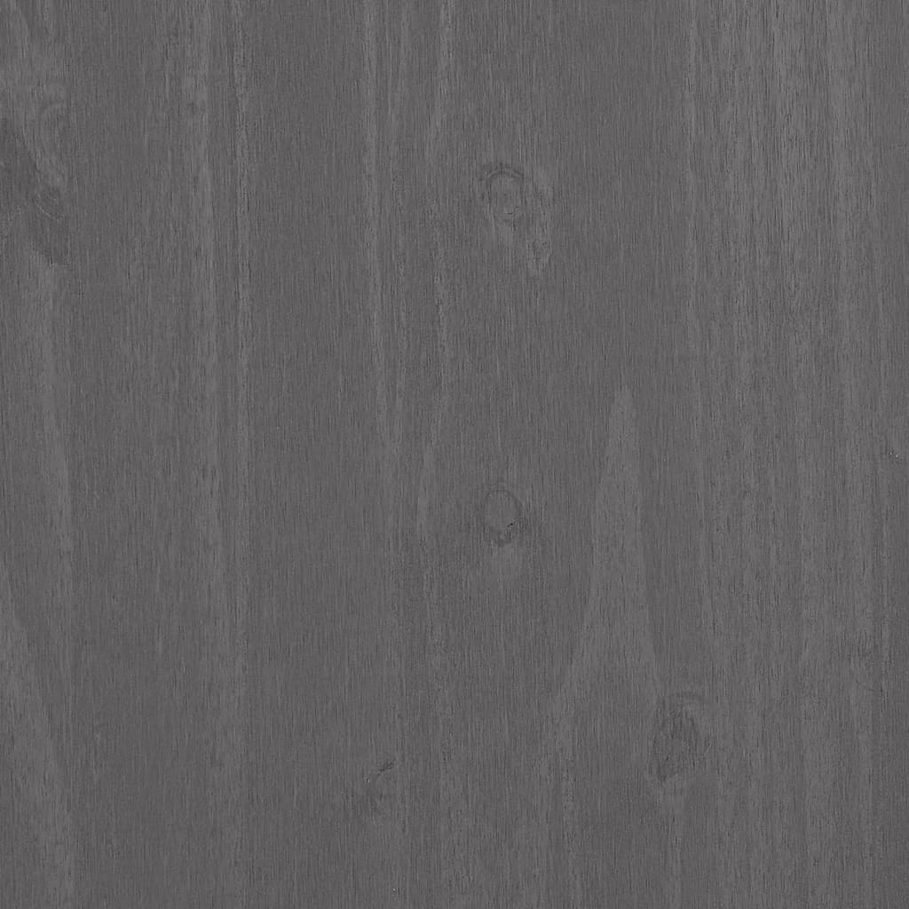 Tv-meubel HAMAR 158x40x40 cm massief grenenhout lichtgrijs