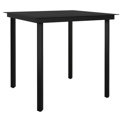 3-delige Tuinset donkergrijs