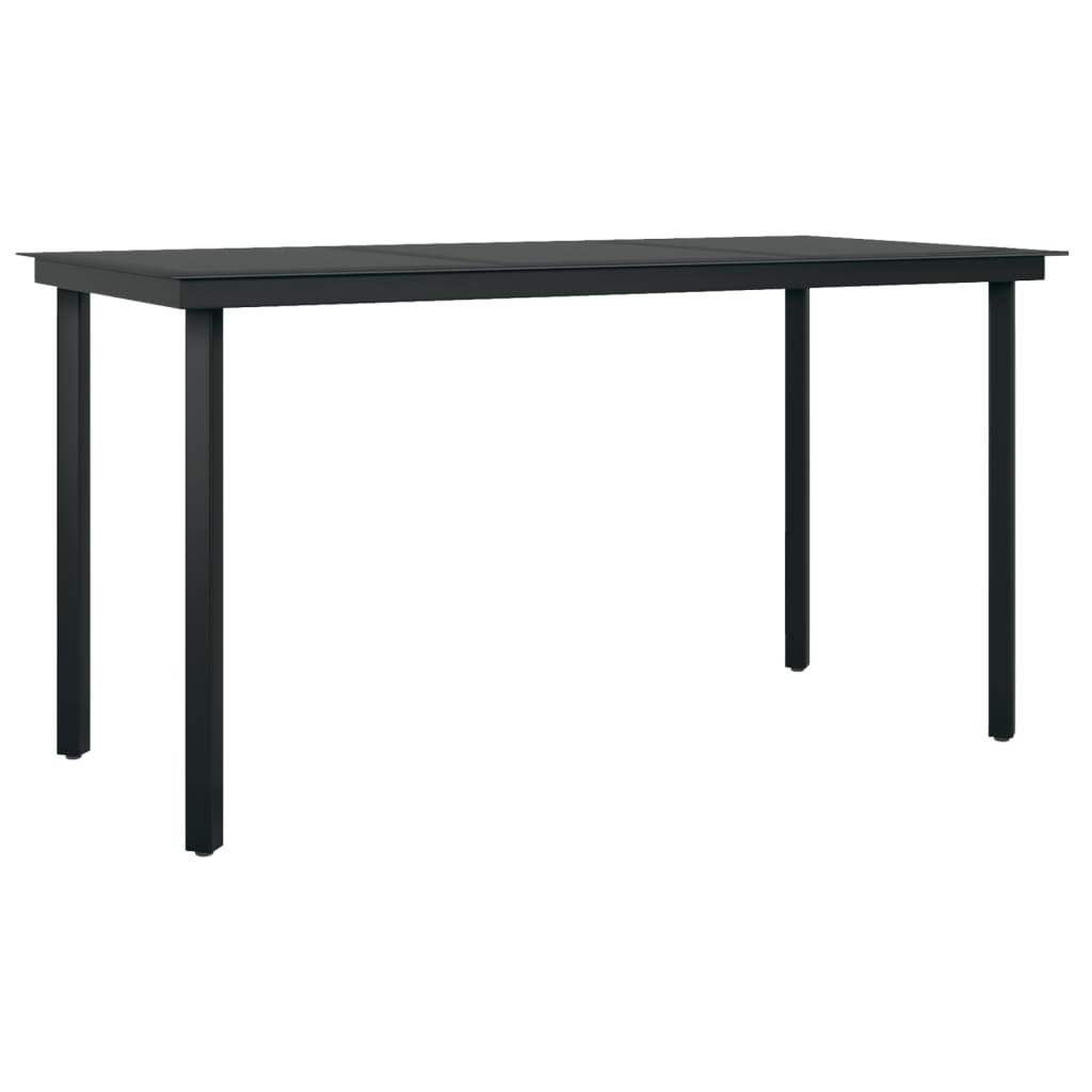 7-delige Tuinset met kussens poly rattan en glas