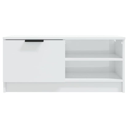 Tv-meubels 2 st 80x35x36,5 cm bewerkt hout hoogglans wit