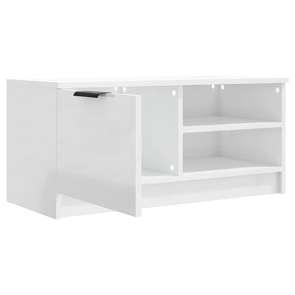 Tv-meubels 2 st 80x35x36,5 cm bewerkt hout hoogglans wit
