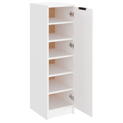 Schoenenkast 30x35x100 cm bewerkt hout wit