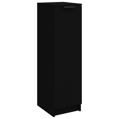 Schoenenkast 30x35x100 cm bewerkt hout zwart