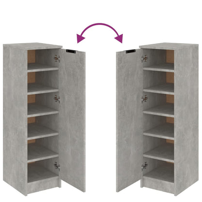 Schoenenkast 30x35x100 cm bewerkt hout betongrijs