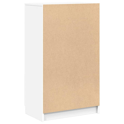 Schoenenkast 59x35x100 cm bewerkt hout wit