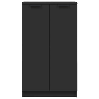 Schoenenkast 59x35x100 cm bewerkt hout zwart
