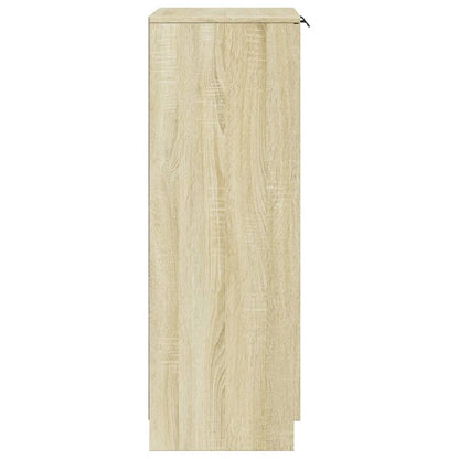 Schoenenkast 59x35x100 cm bewerkt hout sonoma eikenkleurig