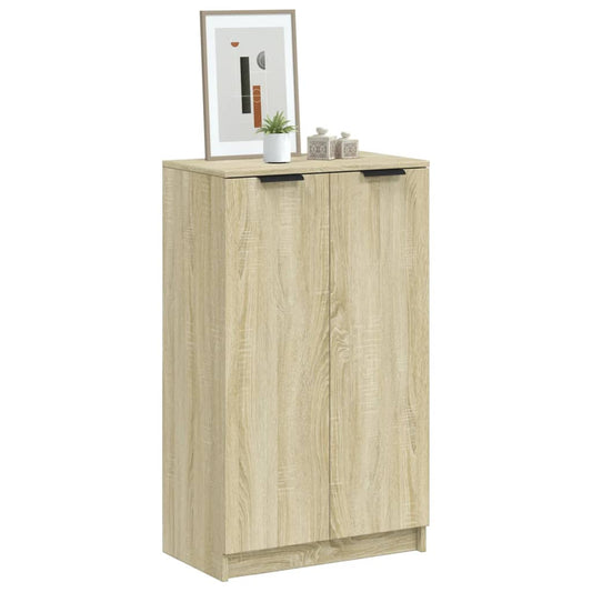 Schoenenkast 59x35x100 cm bewerkt hout sonoma eikenkleurig