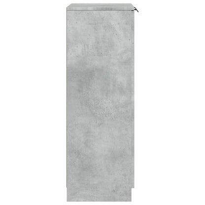 Schoenenkast 59x35x100 cm bewerkt hout betongrijs