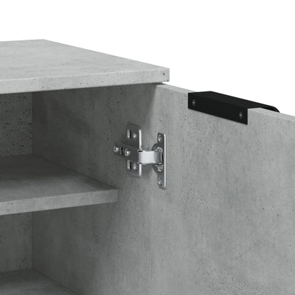 Schoenenkast 59x35x100 cm bewerkt hout betongrijs