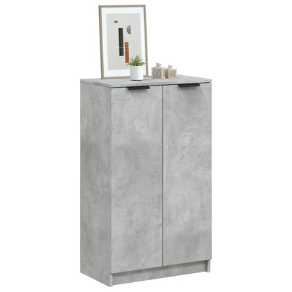 Schoenenkast 59x35x100 cm bewerkt hout betongrijs