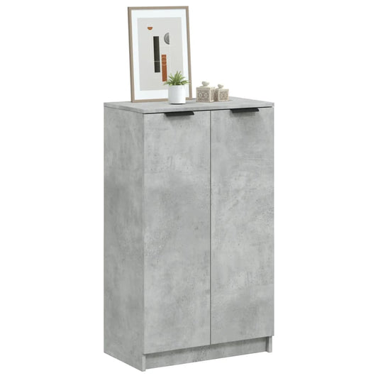 Schoenenkast 59x35x100 cm bewerkt hout betongrijs