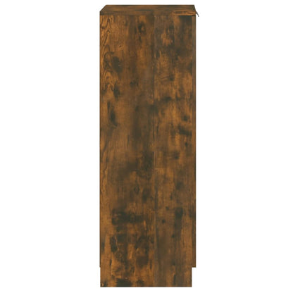 Schoenenkast 30x35x100 cm bewerkt hout gerookt eikenkleurig