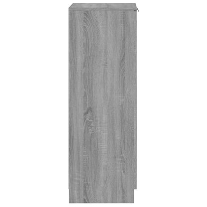 Schoenenkast 30x35x100 cm bewerkt hout grijs sonoma eikenkleur