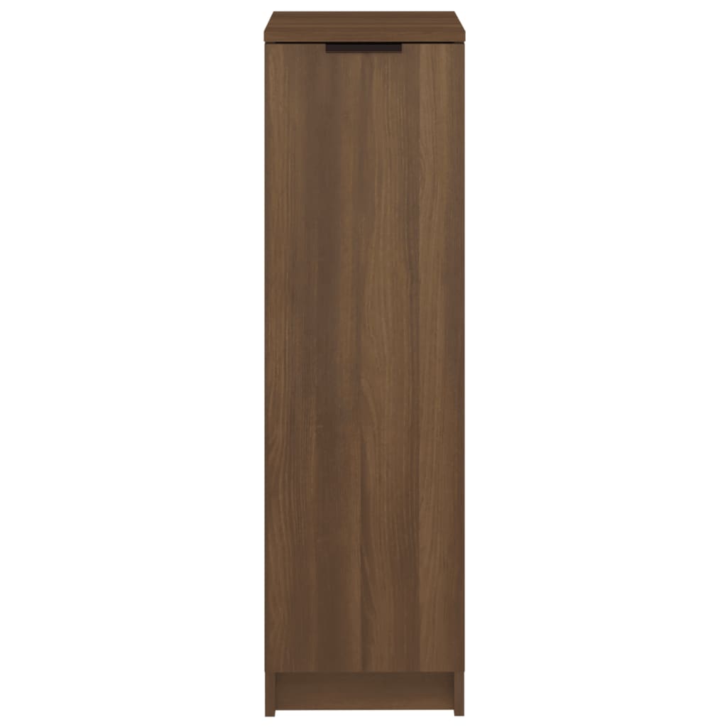 Schoenenkast 30x35x100 cm bewerkt hout bruin eikenkleur