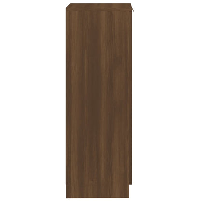 Schoenenkast 30x35x100 cm bewerkt hout bruin eikenkleur
