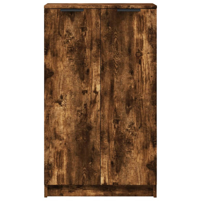 Schoenenkast 59x35x100 cm bewerkt hout gerookt eikenkleurig