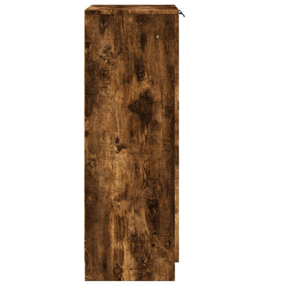 Schoenenkast 59x35x100 cm bewerkt hout gerookt eikenkleurig