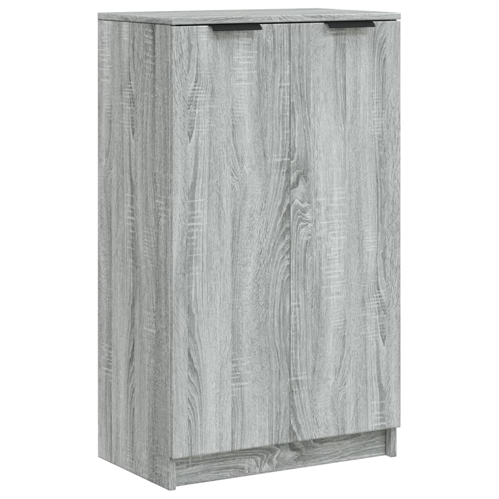 Schoenenkast 59x35x100 cm bewerkt hout grijs sonoma eikenkleur