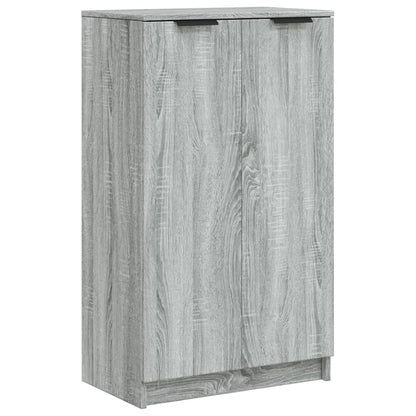Schoenenkast 59x35x100 cm bewerkt hout grijs sonoma eikenkleur