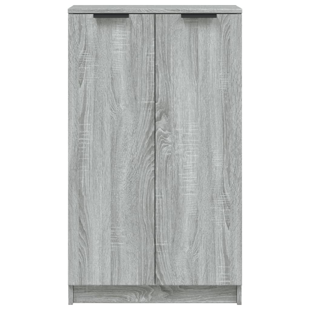 Schoenenkast 59x35x100 cm bewerkt hout grijs sonoma eikenkleur
