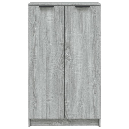 Schoenenkast 59x35x100 cm bewerkt hout grijs sonoma eikenkleur