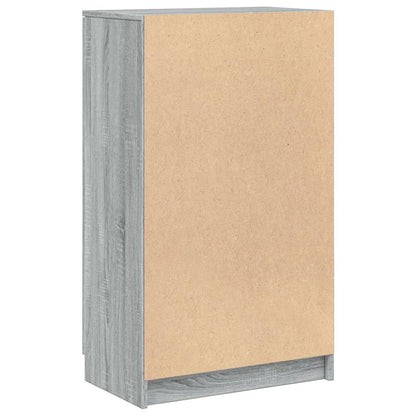 Schoenenkast 59x35x100 cm bewerkt hout grijs sonoma eikenkleur