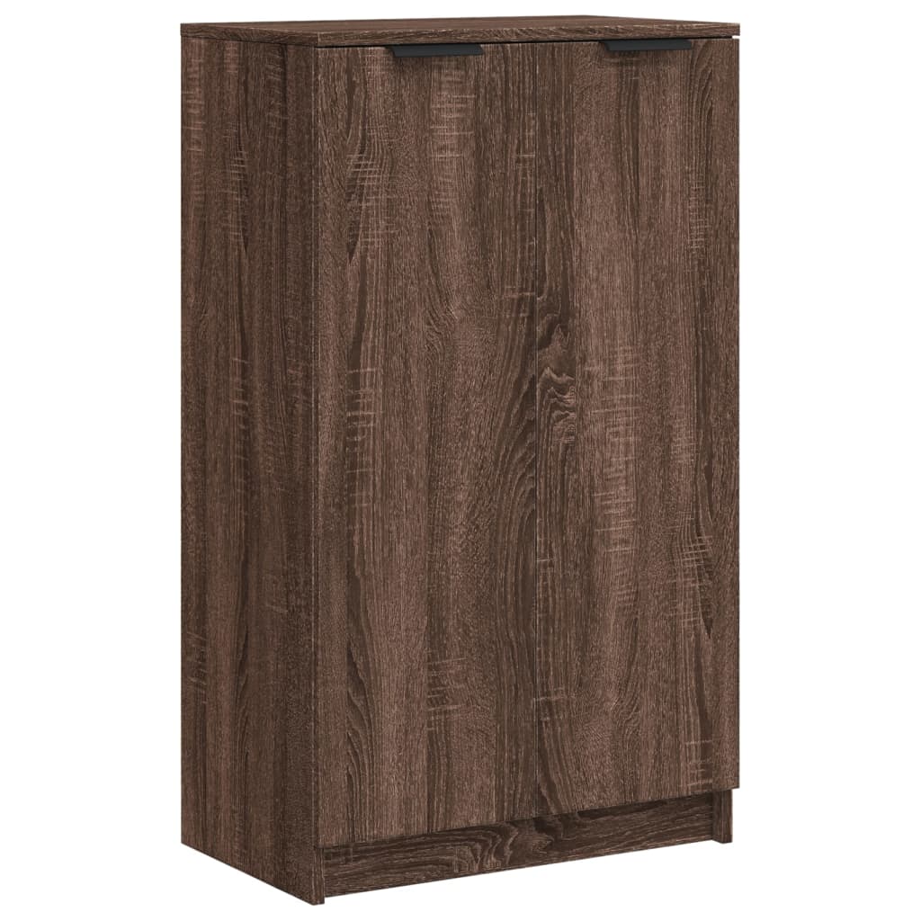Schoenenkast 59x35x100 cm bewerkt hout bruin eikenkleur