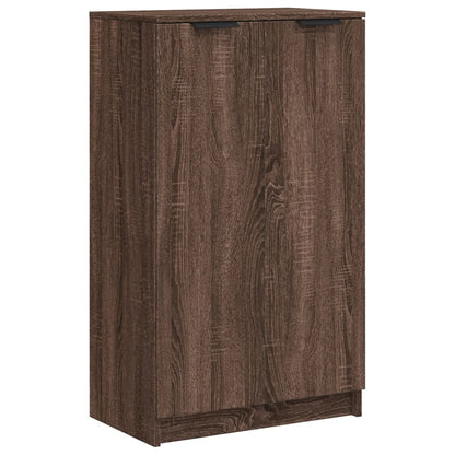 Schoenenkast 59x35x100 cm bewerkt hout bruin eikenkleur