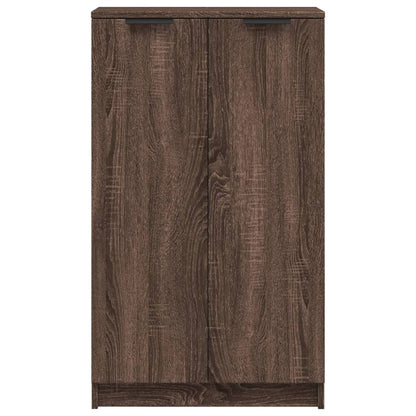 Schoenenkast 59x35x100 cm bewerkt hout bruin eikenkleur